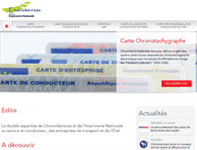 Tablet Screenshot of chronoservices.fr